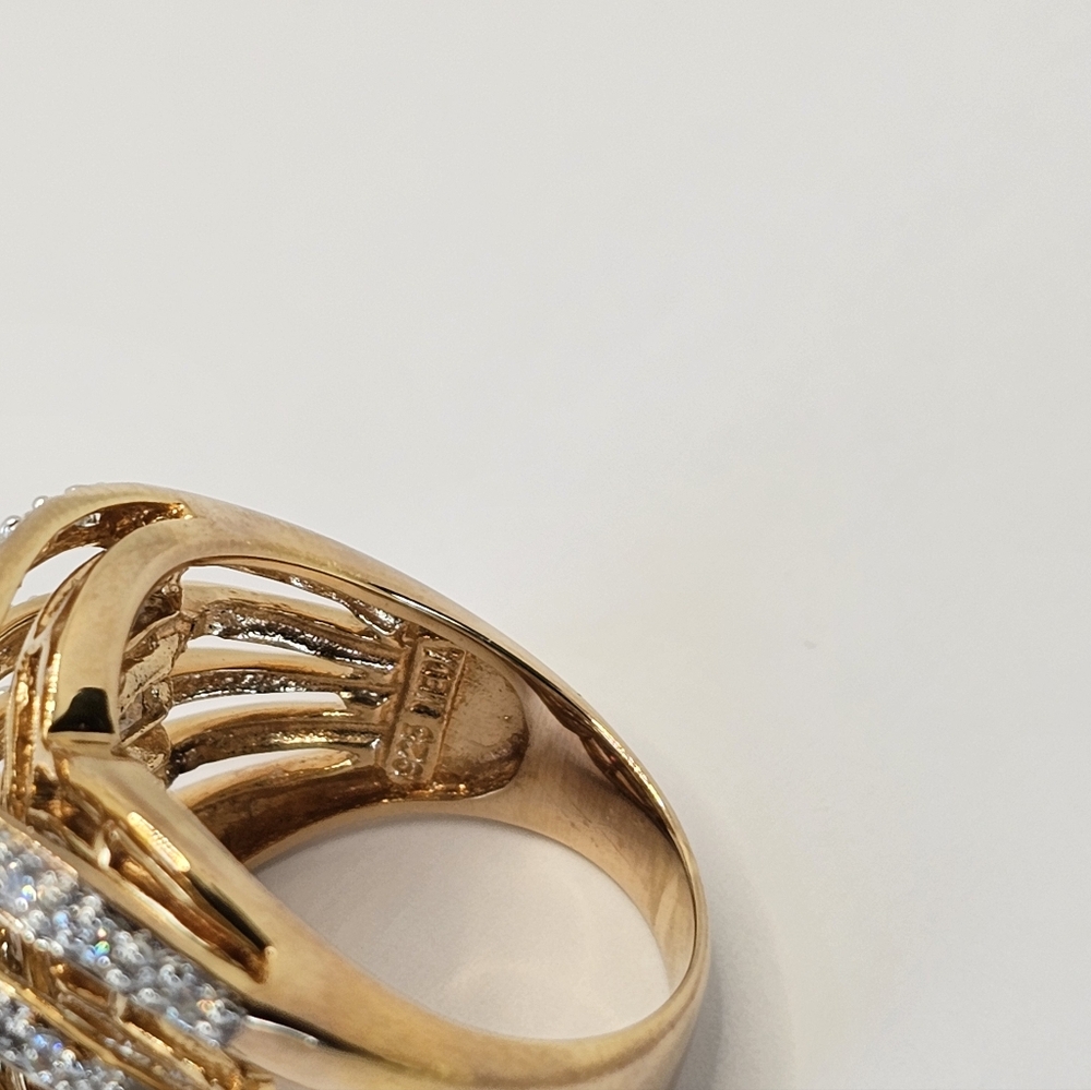 Gorgeous Victoria Wieck Absolute Gemstones & Vermeil Ring Sz 6! - Picture 8 of 11